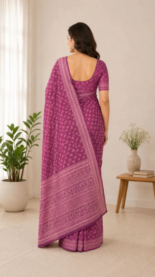 Bagru_Print_/_Block_Print_Style_Saree