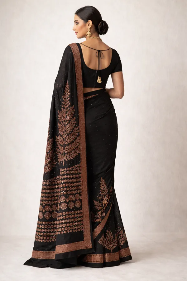 Black_Floral_Printed_Border_Saree
