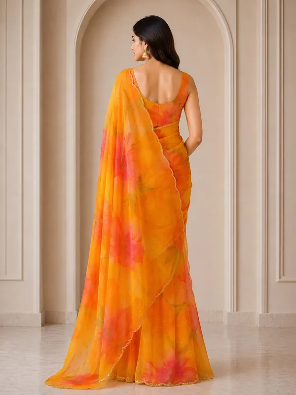 Digital_Floral_Print_Organza_Saree