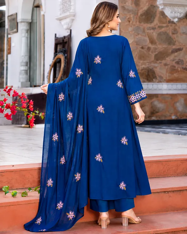Trending_Aravali_Blue_Printed_Anarkali_Dress_|_Kurti_Pant_Set_3_PCS