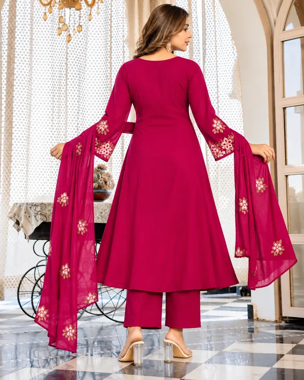 Trending_Aravali_Pink_Printed_Anarkali_Dress_|_Kurti_Pant_Set_3_PCS