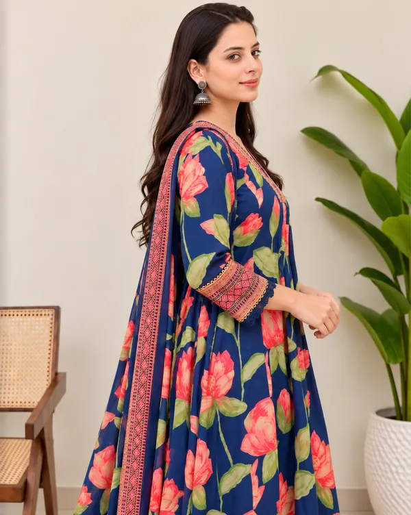 Trending_Jannat_Blue_Printed_Anarkali_Dress_|_Kurti_Pant_Set_3_PCS