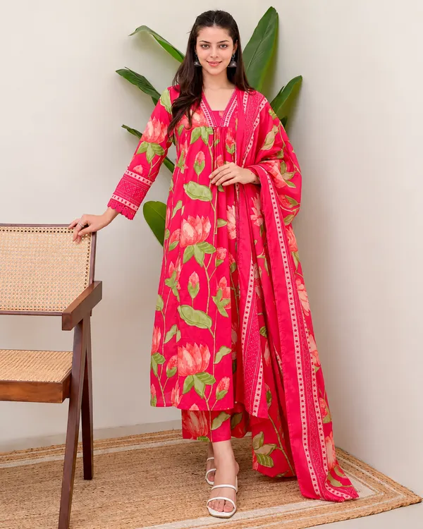 Trending_Jannat_Pink_Printed_Anarkali_Dress_|_Kurti_Pant_Set_3_PCS