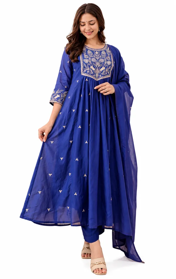 Trending_Prabha_Suit_Printed_Dress_|_Kurti_Pant_Set_3_PCS