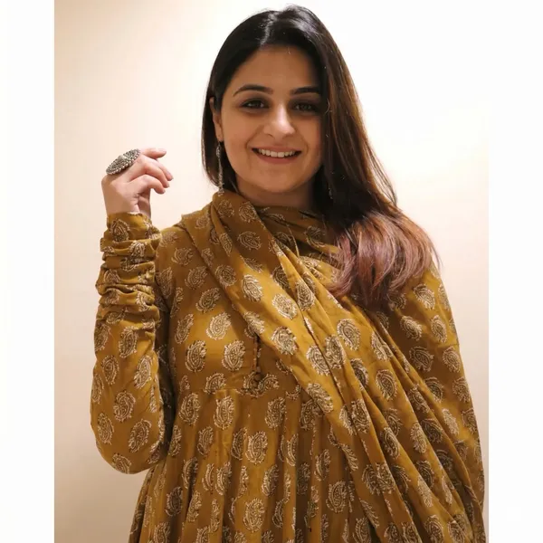 Women’s_Mustard_Printed_Anarkali_Kurta_Set_with_Dupatta