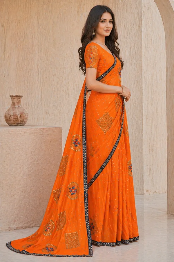 bright_orange_saree