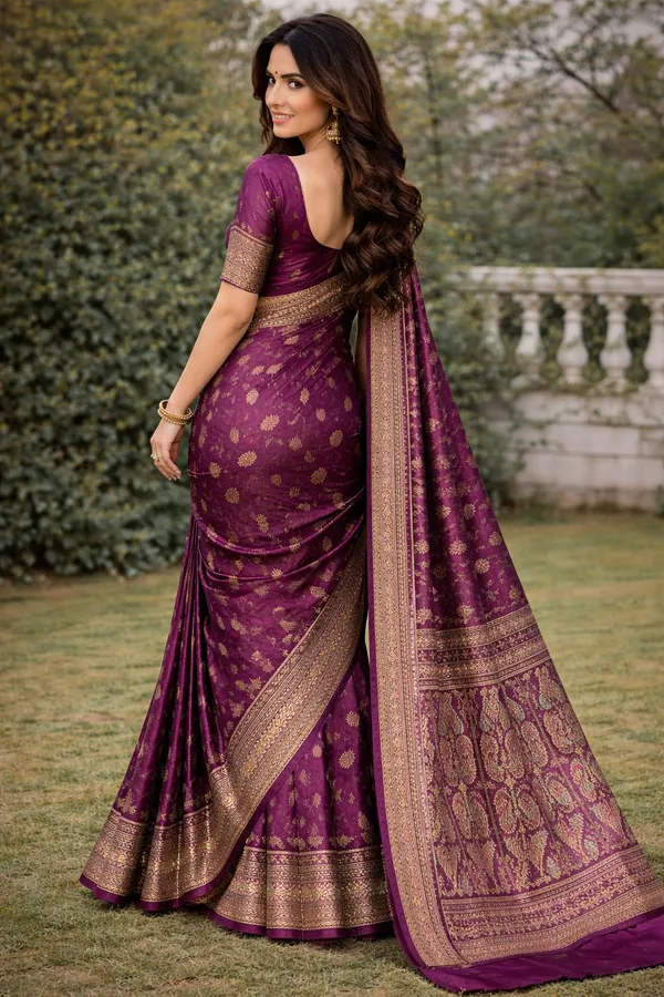 maroon_with_golden_work_saree