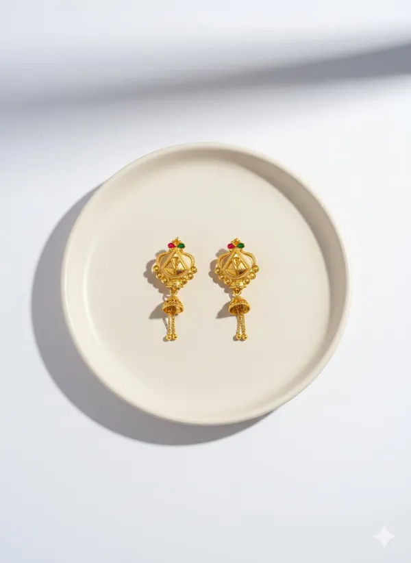 Gold_Brass_Jhumka_Earrings_For_Women