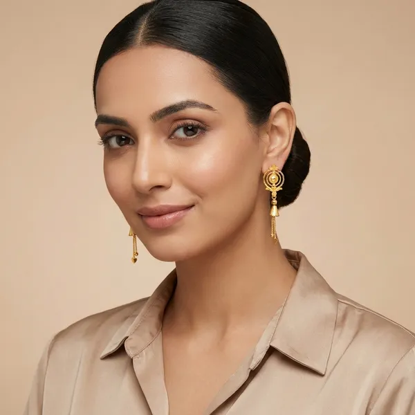 Gold_Brass_Dangle_Earrings_For_Women