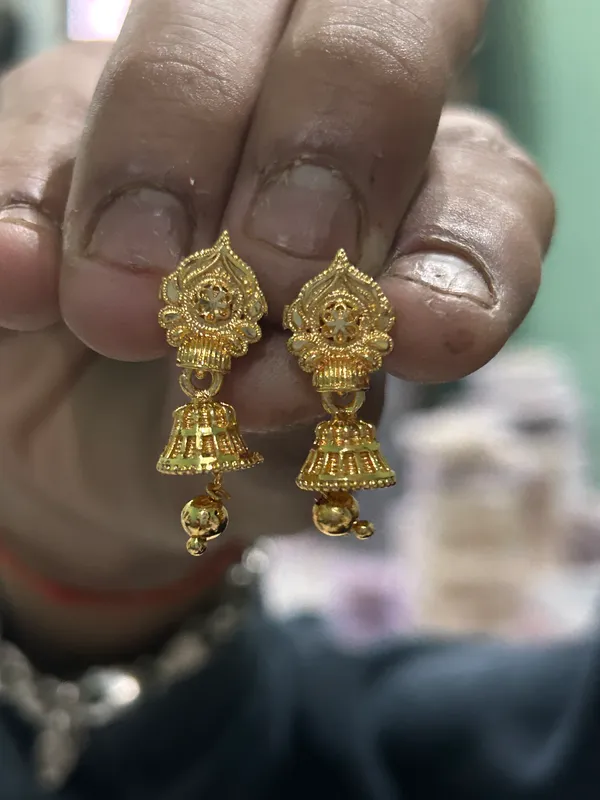 Gold_Brass_Temple_Earrings_For_Women
