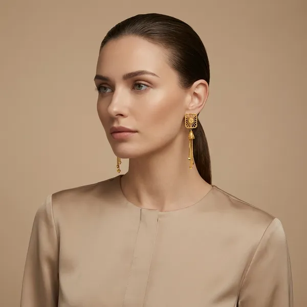 Gold_Brass_Stud_Earrings_For_Women