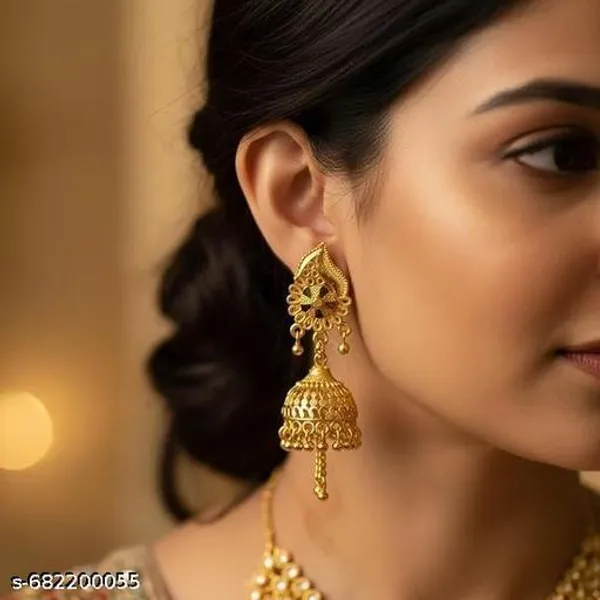 Gold_Brass_Jhumka_Earrings_For_Women