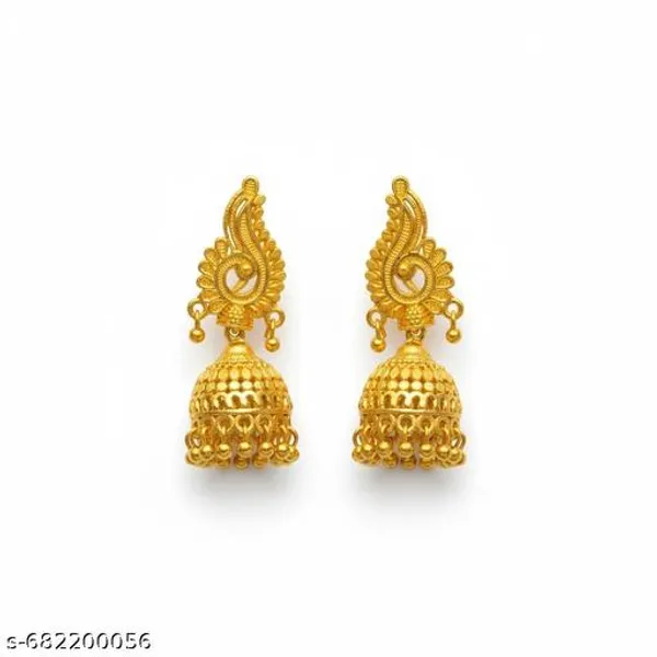 Gold_Brass_Jhumka_Earrings_For_Women