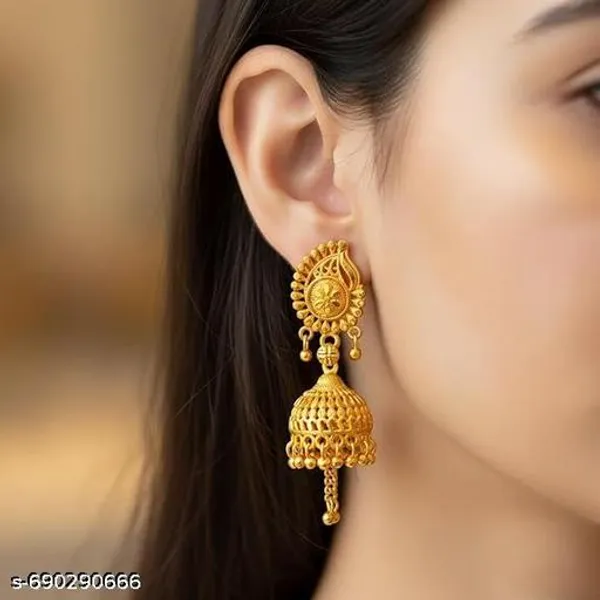 Gold_Brass_Jhumka_Earrings_For_Women