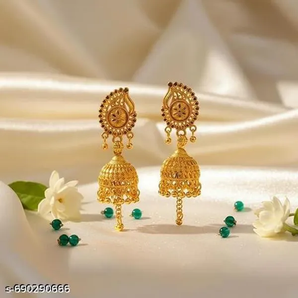 Gold_Brass_Jhumka_Earrings_For_Women