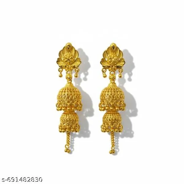 Gold_Brass_Jhumka_Earrings_For_Women