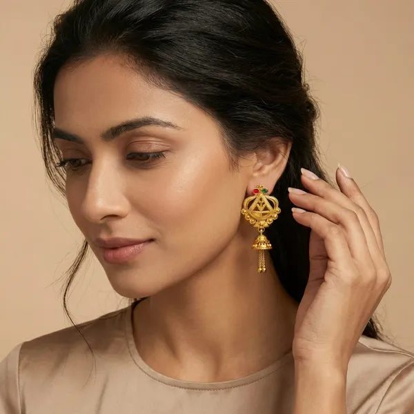Gold_Brass_Jhumka_Earrings_For_Women
