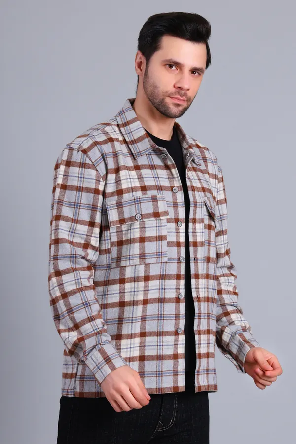 Grey_Checkered_Cotton_Blend_Shacket_For_Men