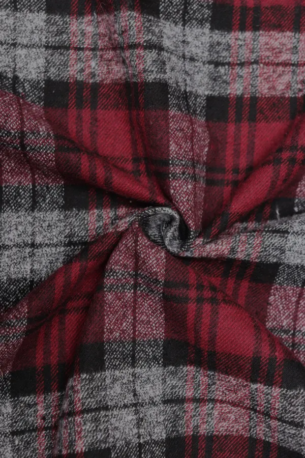 Maroon_Checkered_Cotton_Blend_Shacket_For_Men