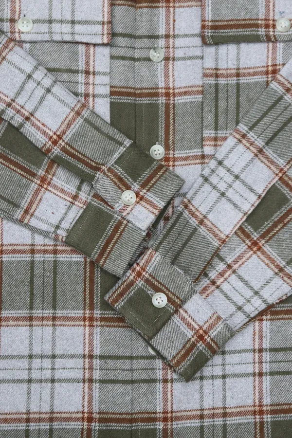 Olive_Green_Cotton_Blend_Checkered_Shacket_For_Men