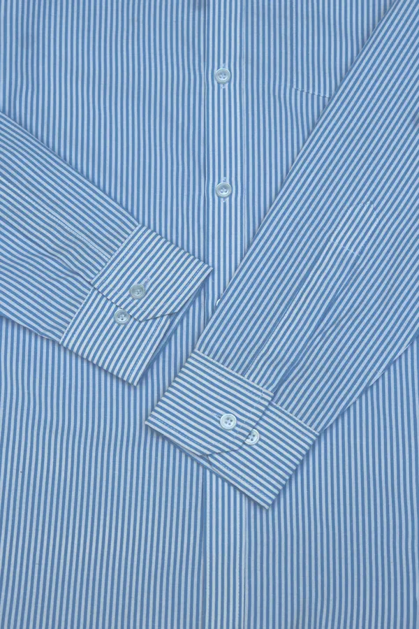 Blue_Cotton_Blend_Stripes_Shirt_For_Men