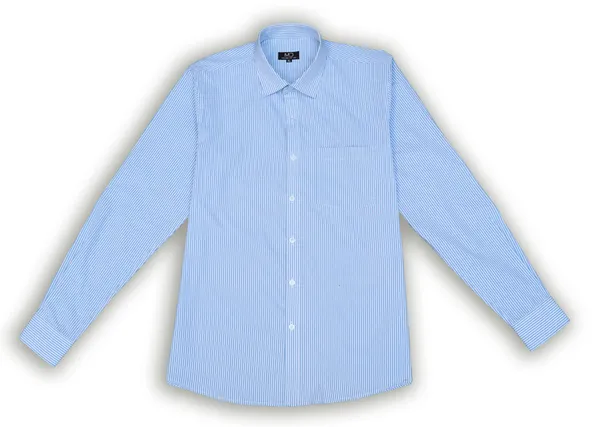 Blue_Cotton_Blend_Stripes_Shirt_For_Men