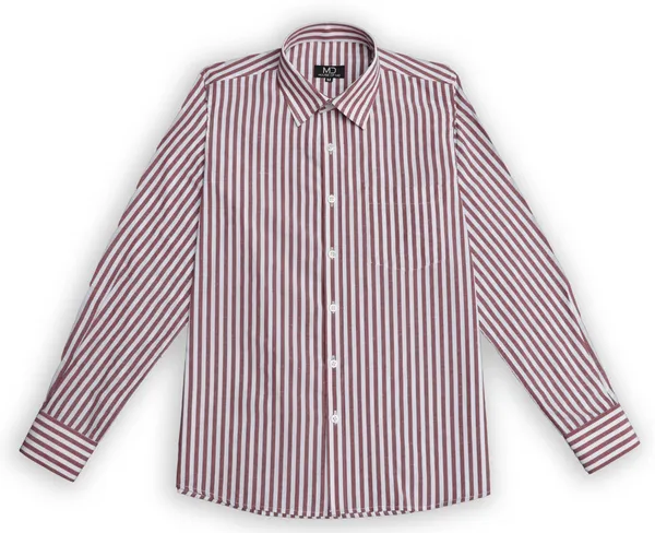Brown_Cotton_Blend_Stripes_Shirt_For_Men