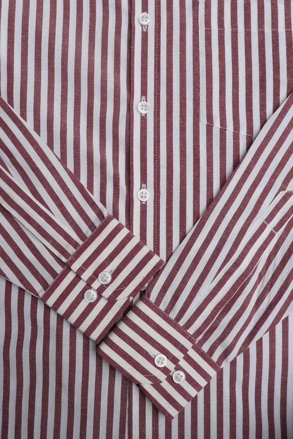Brown_Cotton_Blend_Stripes_Shirt_For_Men