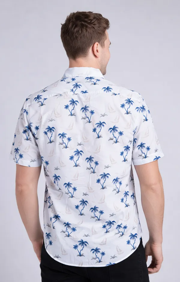 White_Printed_Shirt_For_Men