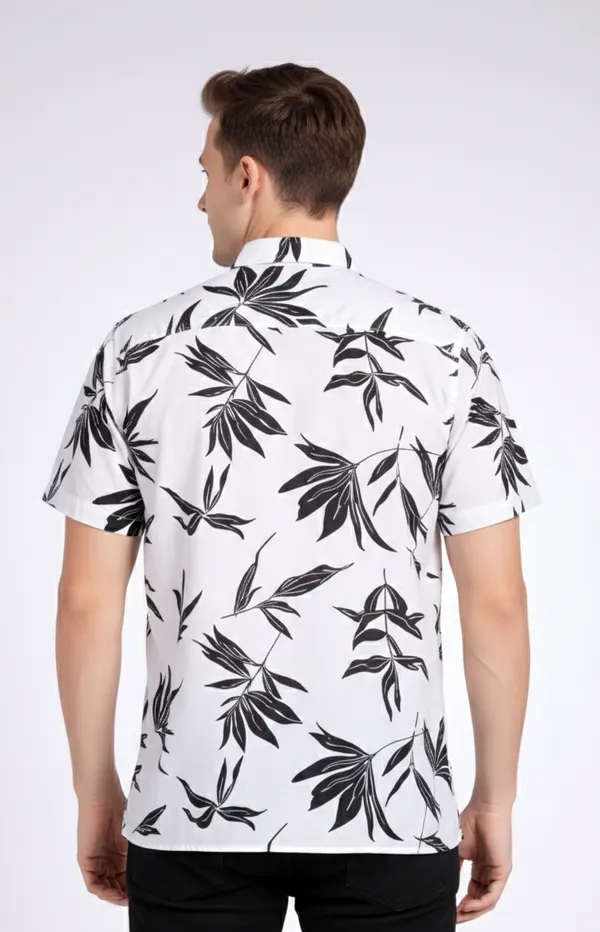 White_Printed_Shirt_For_Men