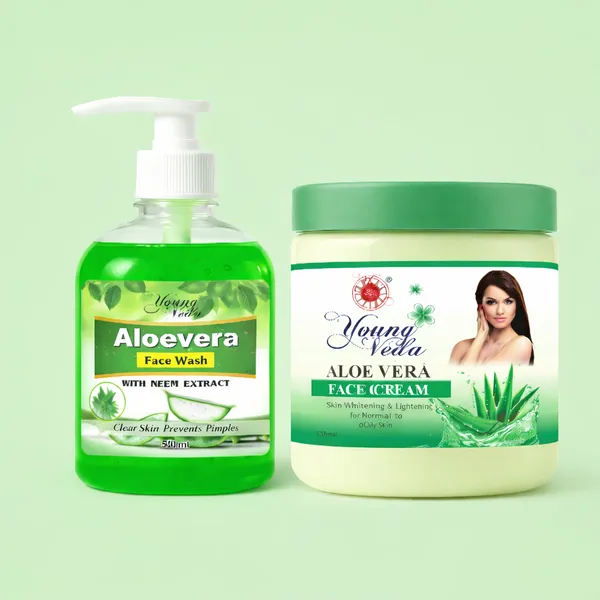 Young_Veda_Aloevera_Face_Wash_500_Ml_And_Young_Veda_Aloevera_Face_Cream_900_Ml_Combo