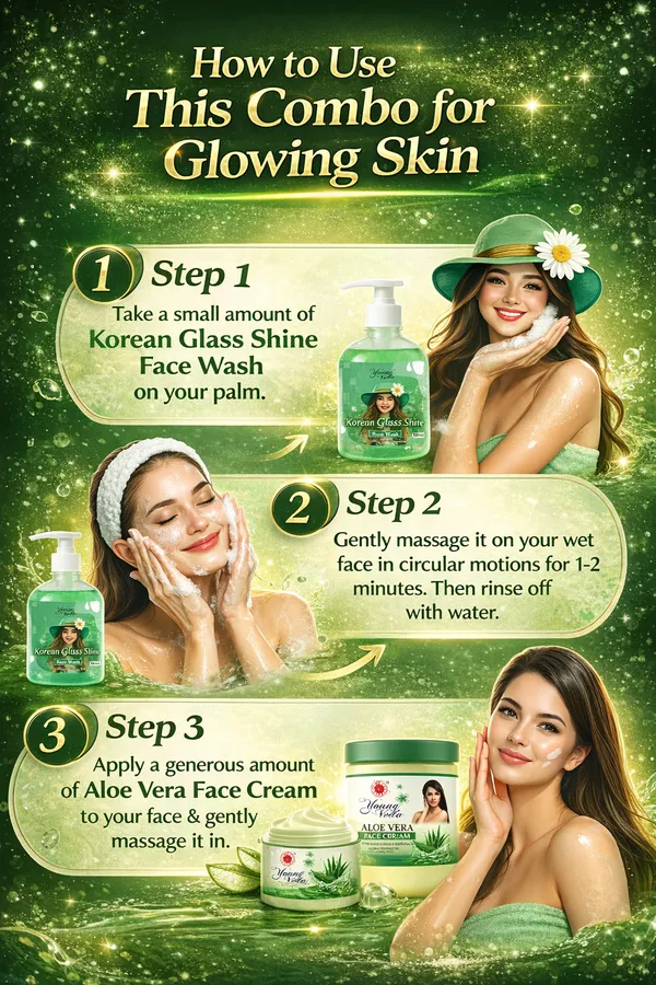 Young_Veda_Korean_Glassface_Wash_500_Ml_And_Young_Veda_Aloevera_Face_Cream_900_Ml_Combo