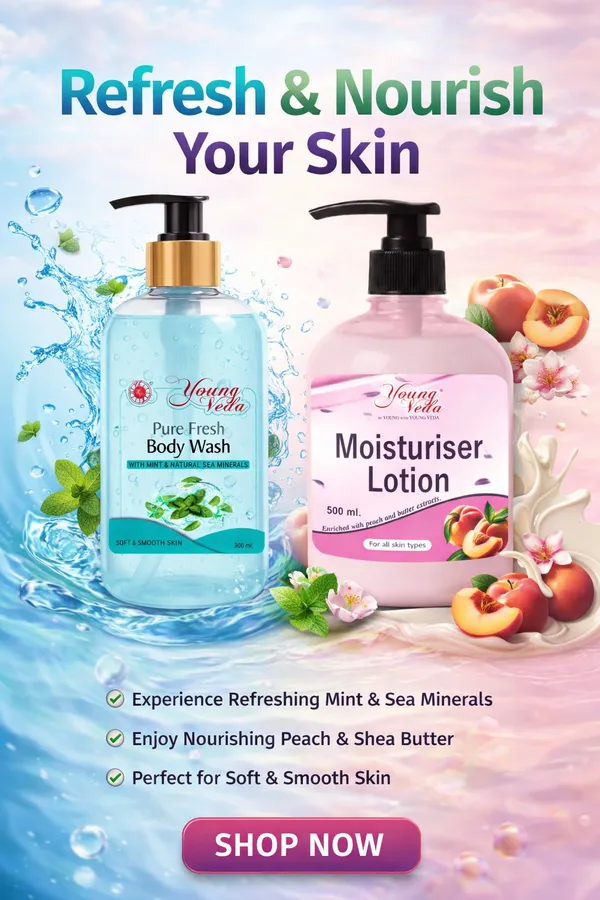 Young_Veda_Pure_Fresh_Body_Wash_300_Ml_And_Young_Veda_Moisturiser_Lotion_500_Ml_Combo