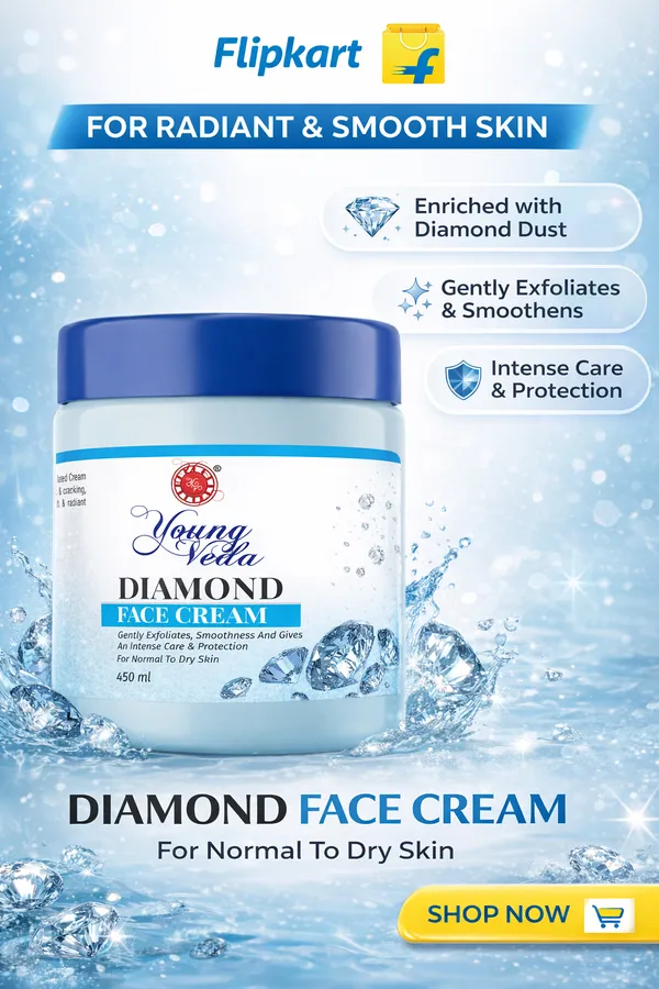 Young_Veda_Diamond_Face_Cream_450_Ml_Buy_1_Get_1_Free