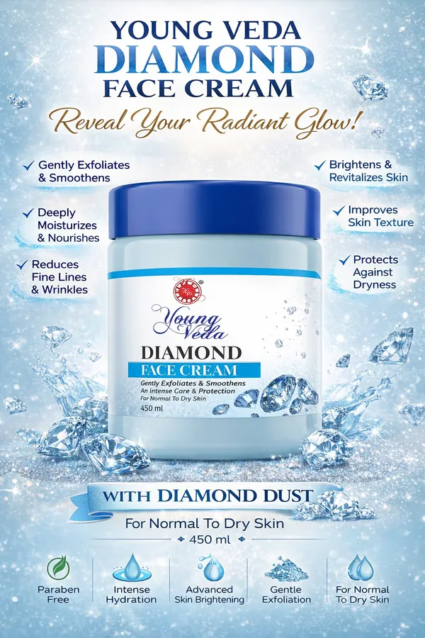 Young_Veda_Diamond_Face_Cream_450_Ml_Buy_1_Get_1_Free