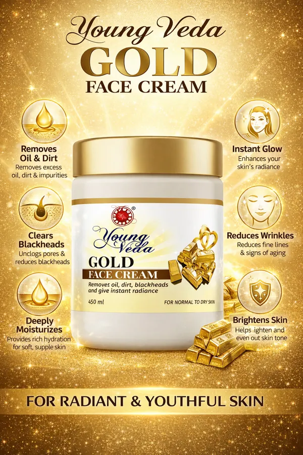 Young_Veda_Gold_Face_Cream_450_Ml_Buy_1_Get_1_Free