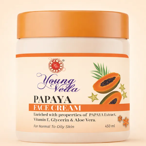 Young_Veda_Papaya_Face_Cream_450_Ml_Buy_1_Get_1_Free