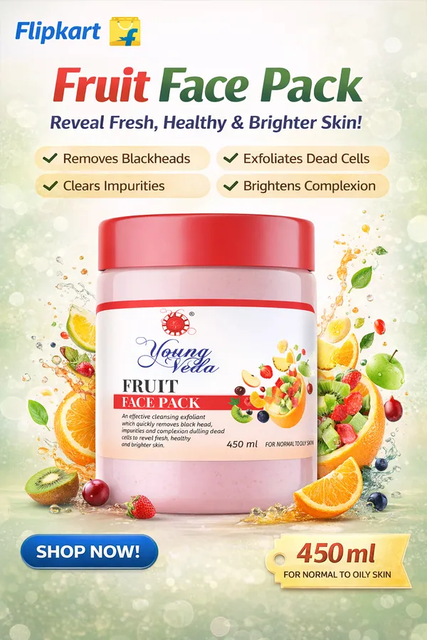 Young_Veda_Fruit_Face_Pack_450_Ml_Buy_1_Get_1_Free
