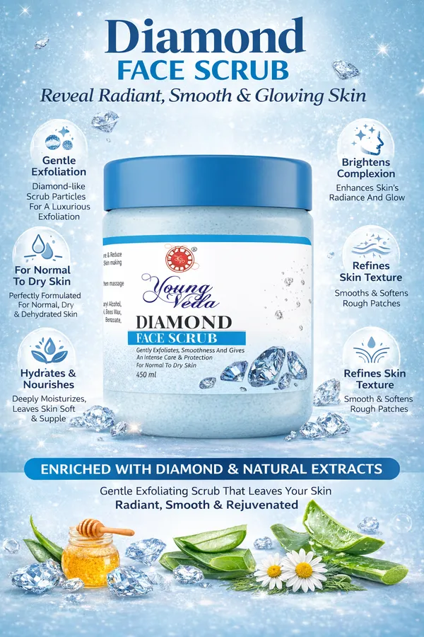 Young_Veda_Diamond_Face_Scrub_450_Ml_Buy_1_Get_Free