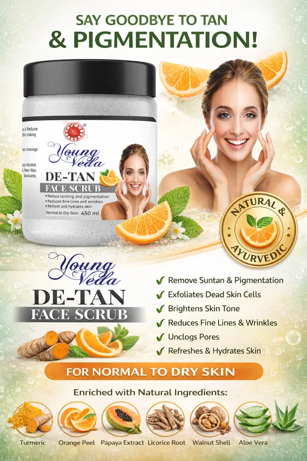 Young_Veda_D_Tan_Face_Scrub_450_Ml_Buy_1_Get_1_Free