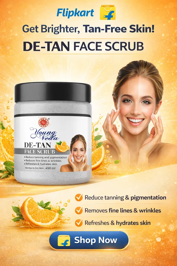 Young_Veda_D_Tan_Face_Scrub_450_Ml_Buy_1_Get_1_Free