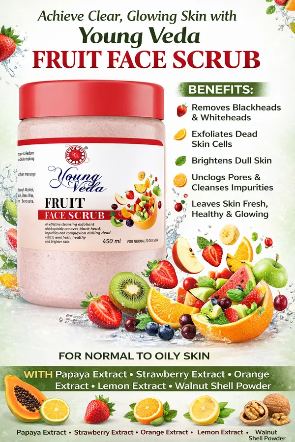 Young_Veda_Fruit_Face_Scrub_450_Ml_Buy_1_Get_1_Free
