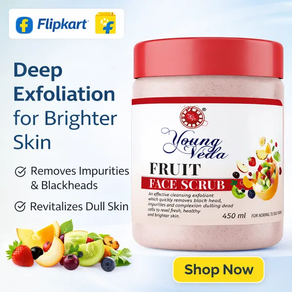 Young_Veda_Fruit_Face_Scrub_450_Ml_Buy_1_Get_1_Free