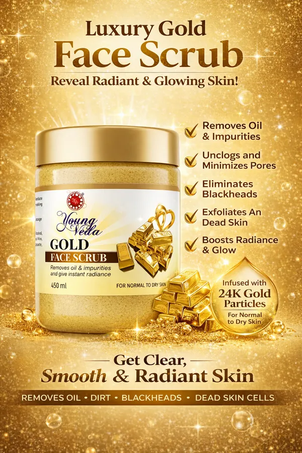 Young_Veda_Gold_Face_Scrub_450_Ml_Buy_1_Get_1_Free