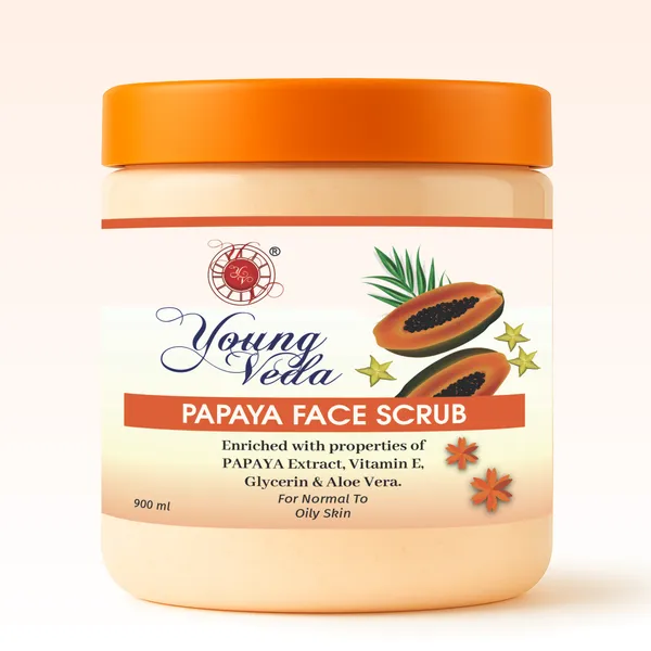 Young_Veda_Papaya_Face_Scrub_900_Ml
