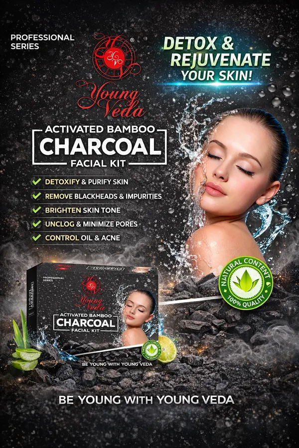 Young_Veda_Charcol_Facial_Kit_500_Gm