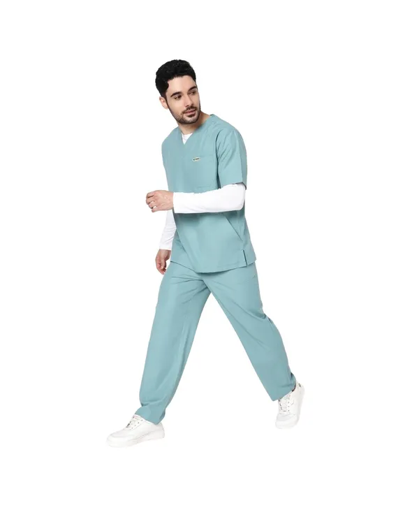 Eucalyptus_Poly_Viscose_classic_Medical_Scrubs_Set_For_Doctors,_Nurses_And_Healthcare_Professionals