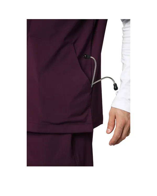 Wine_Poly_Viscose_Premium_Medical_Scrubs_Set_For_Doctors,_Nurses_And_Healthcare_Professionals