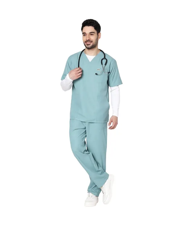 Eucalyptus_Poly_Viscose_classic_Medical_Scrubs_Set_For_Doctors,_Nurses_And_Healthcare_Professionals