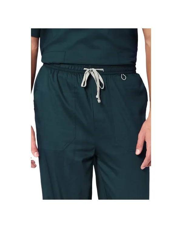 Forest_Green_Poly_Viscose_Premium_Medical_Scrubs_Set_For_Doctors,_Nurses_And_Healthcare_Professionals